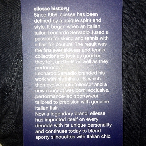 ☆NWT☆ELLESSE SOLOS 2 Juniors Black Athletic Leggings☆Small☆ - Picture 13 of 13